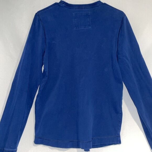 Abercrombie Fitch Crewneck Sweatshirt Blue A&F Logo Muscle Fit M - Picture 6 of 7